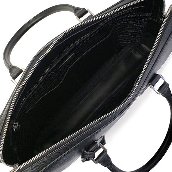 Prada Briefcase Saffiano Travel Nero - Picture 3 of 4